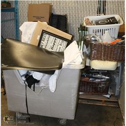LARGE LOT WITH 3 PALLETS & 1 CART OF SALON SHOP