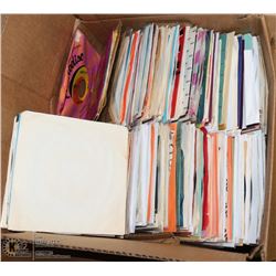 BOX OF OVER 400 ROCK AND POP 45’S