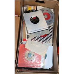 BOX OF OVER 300 ROCK AND POP 45’S