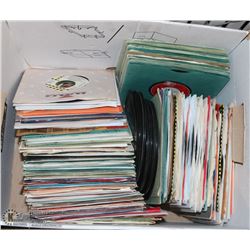 BOX OF OVER 150 ROCK AND POP 45’S