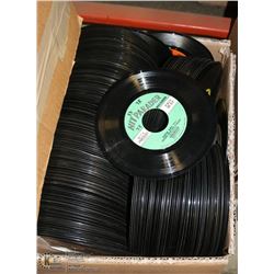 BOX OF OVER 200 ROCK AND POP 45’S