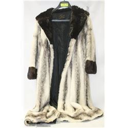 THEFT RECOVERY47" LONG BLACK CROSS MALE MINK COAT