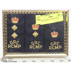 VINTAGE SET OF 3 RCMP CHIEF