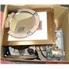 Image 1 : ESTATE BOX OF ASSORTED MIRRORS, ORNAMENTS AND MORE