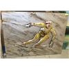 Image 1 : ABSTRACT SKIER METAL ARTWORK, 47 X 36