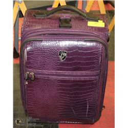 PURPLE SEMI HARD CASE SUITCASE