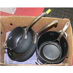SET OF FOUR CHALPHALON PANS