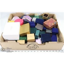 FLAT OF JEWELLERY BOXES INCL. (FOSSIL) WATCH