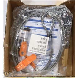 LOT OF 3 NOTEBOOK LOCKS WITH KEYS