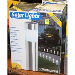 BOX OF 12 SOLAR LANDSCAPING LIGHTS