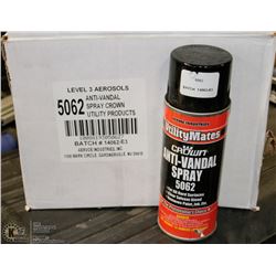 CASE OF 12 CANS OF  WHITE TREE MARKING PAINT.