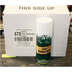 CASE OF 12 CANS OF ANTI-VANDAL MARKING PAINT.