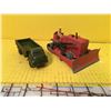 Image 1 : DINKY CAT W/BLADE - NO TRACK & #621 3 TON ARMY WAGON