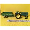 Image 1 : JD TRACTOR AND DUMP WAGON