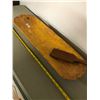 Image 1 : WOODEN BUTTER BOWL & PADDLE 24" X 8"