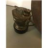 Image 4 : WW1 ARMY HELMET & BRASS  MINER'S LAMP