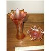 Image 1 : 2 CARNIVAL GLASS
