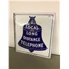 Image 1 : PORCELAIN BELL TELEPHONE 2 SIDED SIGN, VINTAGE