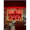 Image 1 : NEON DRIVE THRU OPEN SIGN
