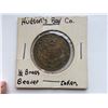 Image 1 : 1/2 BRASS BEAVER TOKEN HBC