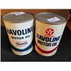 Image 1 : 2 DIFFERENT HAVOLINE MOTOR OIL QUARTS - FULL