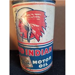 RED INDIAN AVIATION MOTOR OIL QUART - NO TOP