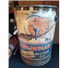 Image 1 : RED INDIAN AVIATION MOTOR OIL 5 GAL. PAIL, RARE SIZE