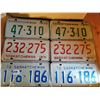 Image 1 : 1970 - 71 - 72 SASK LICENSE PLATES - 3 MATCHING PAIRS