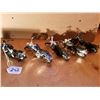 Image 1 : 5 BLACK SCALE MODEL MOTORCYCLES - MOSTLY HARLEY, - 5"