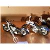 Image 2 : 5 BLACK SCALE MODEL MOTORCYCLES - MOSTLY HARLEY, - 5"