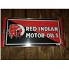 Image 1 : RED INDIAN LIGHT UP SIGN - ORIGINAL CASE - NEW FACE - WORKING 25"X13"