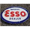 Image 1 : IMPERIAL ESSO DEALER DOUBLE SIDED PORCELAIN SIGN 3'X5'