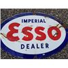 Image 2 : IMPERIAL ESSO DEALER DOUBLE SIDED PORCELAIN SIGN 3'X5'