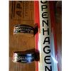 Image 2 : 15" TIN COPENHAGEN SNUFF CAN DISPENSER & 2 TINS