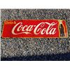 Image 1 : 1957 DATED COCA COLA METAL SIGN 57"X17"