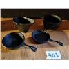 Image 2 : 4 MINIATURE CAST IRON COOKING PIECES, NOT OLD