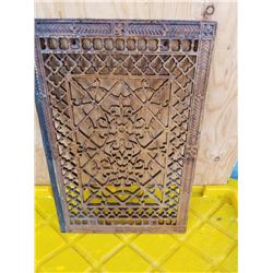 ORNATE CAST IRON GRILL