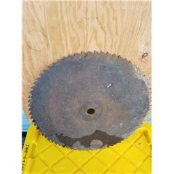 22 IN ROUND SAW BLADE, NO MISSING TEETH