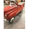 Image 4 : PEDAL CAR, MURRAY FIRE TRUCK, TIN IS IN EX. COND. RUNNING GEAR GOOD 40" L