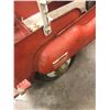 Image 7 : PEDAL CAR, MURRAY FIRE TRUCK, TIN IS IN EX. COND. RUNNING GEAR GOOD 40" L