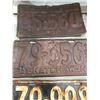 Image 2 : LOT OF 1930s AND 40s LICENSE PLATES FOR RESTORATION