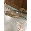 Image 1 : WOODEN DUCK DECOY W/GLASS EYES 13"L