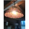 Image 2 : LEAD & STAINED GLASS HANGING LIGHT