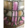 Image 6 : LEAD & STAINED GLASS HANGING LIGHT