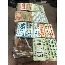 42 - 1970s LICENSE PLATES 6 OF EACH YEAR