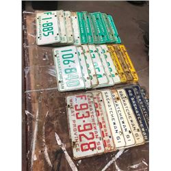 26 - 1960s LICENSE PLATES AND 2 1958 PLATES