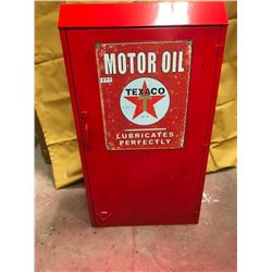 TIN OIL RACK, TEXACO SIGN
