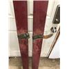 Image 1 : PAIR OF SKIS, 1930s HOME MADE 78"X7"