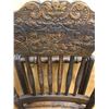 Image 2 : HIGHCHAIR/STROLLER, PRESSED BACK, LATE 1800s ORIGINAL CAST WHEELS, CANE SEAT, 41" H
