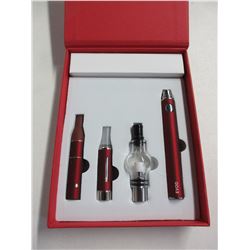 Red 3 in 1 Wax Vaporizer Pen Kit Dry Herb electronic cigarettes with